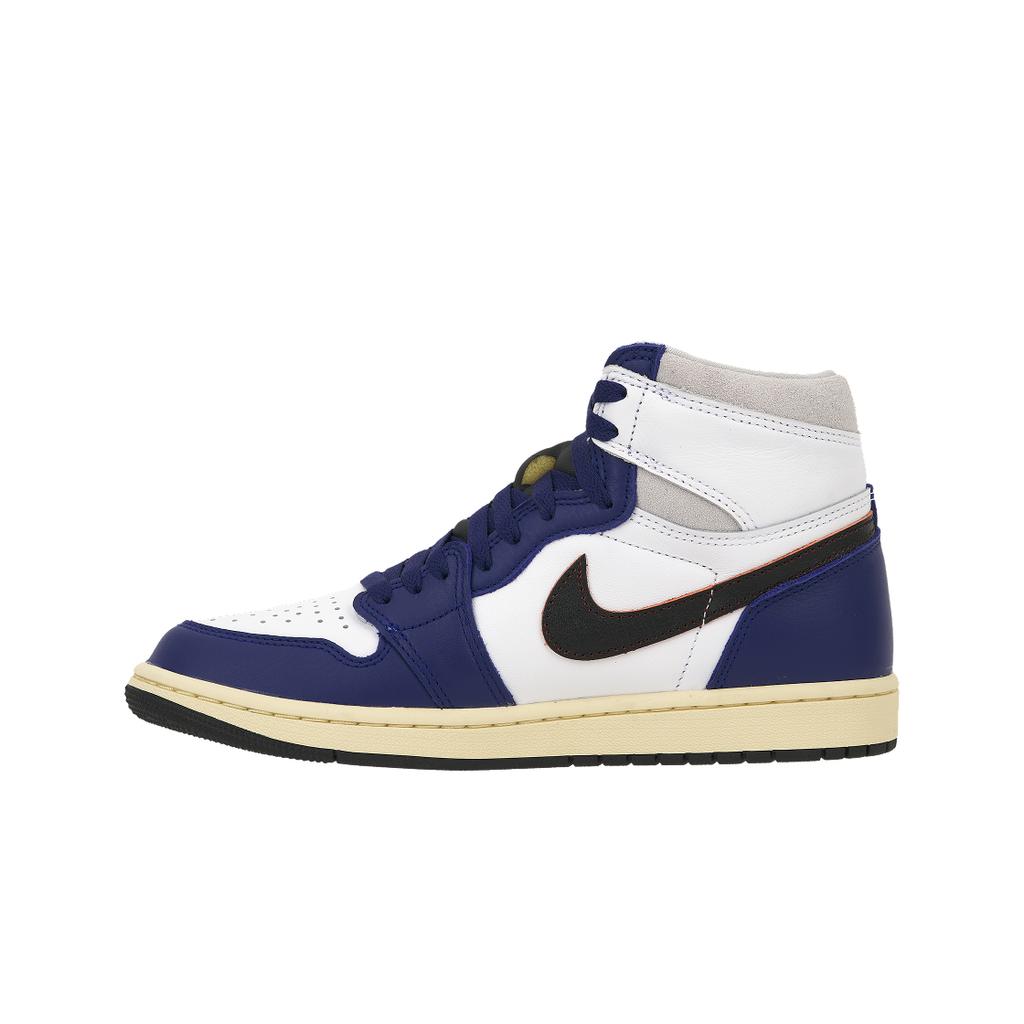 Air Jordan 1 Retro High OG Rare Air - Głęboki Królewski Niebieski Męskie Sneakersy Biały Czarny Neutralny Szary DZ5485-100
