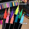 48Color Professional Art Use ual-Tip Acrylic Pens Markers,Dual-Tip Fine and Brush Tip Pens,Suitable for Stone, Wood, Calligraphy
