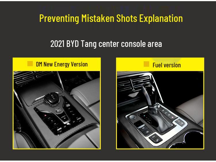 BYD Tang 21-24 Carbon Fiber Interior Anti-Kick Stickers