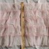 Organza Ruffled Beads Lace Fabric Trim Ribbon for DIY Sewing Wedding Dress Skirts Tulle Organza Clothing Accessories 5 Layers