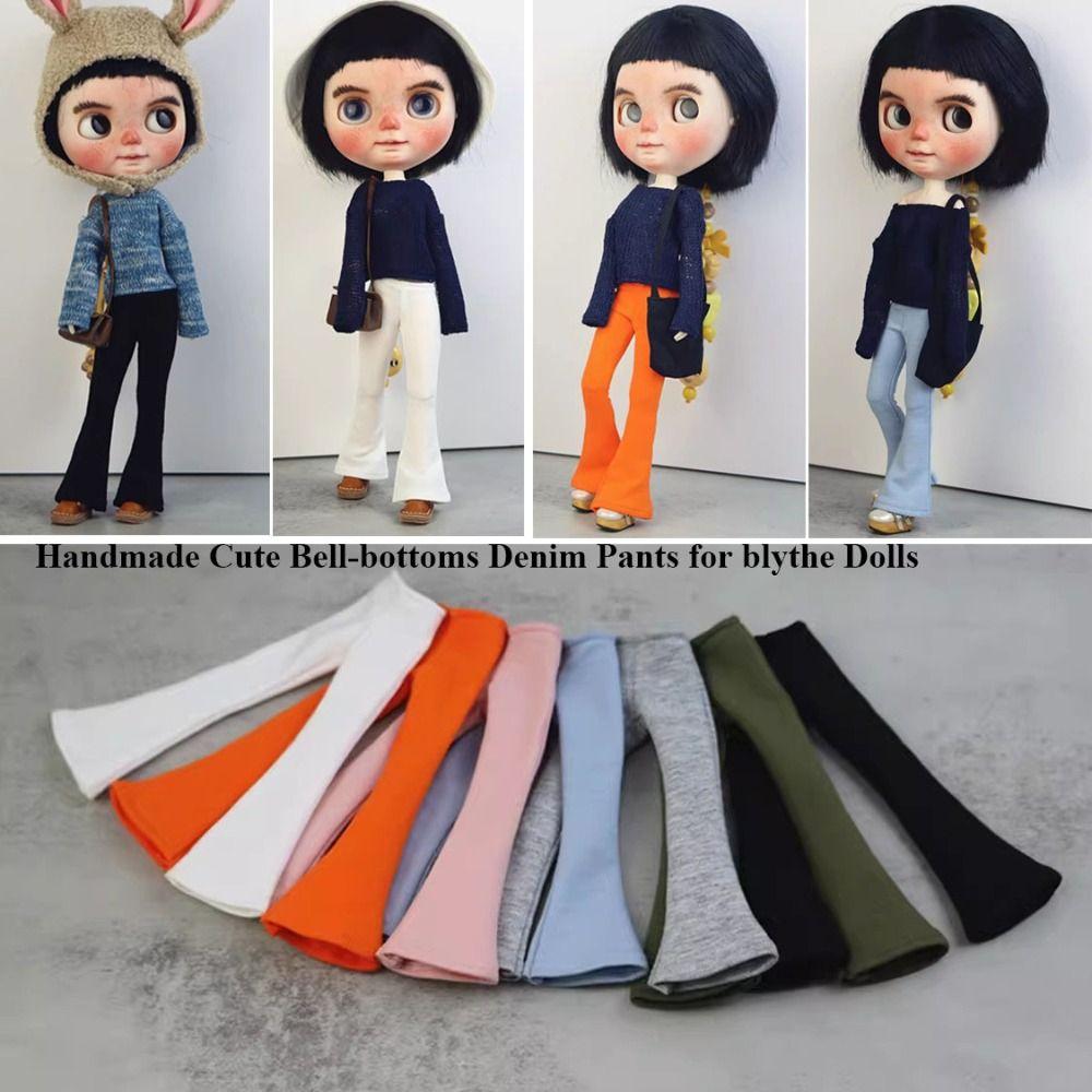 Casual Wear Denim Pants Clothes Fashion Dolls Jeans Pants for Blythe ob24 Dolls