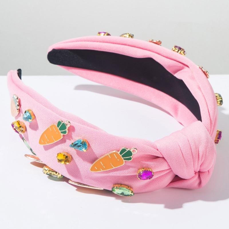 Luxurious Blingbling Headband Eye-catching Headwear Easter Party Photo Props Women Headwear Cosplay Accessories