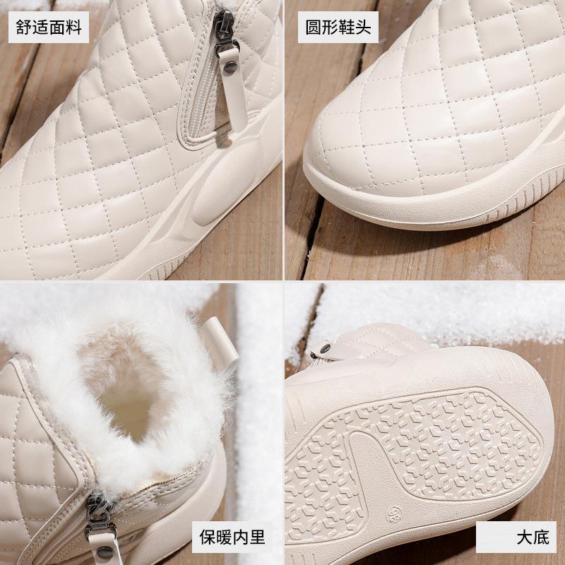Women's Shoes Cotton Shoes 2024 Winter New Velvet Tide with Female Student Tide Warm Thick-soled Casual Women's Snow Boots