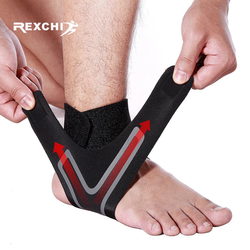 1 Pair Sports Ankle Brace Fitness Gym Ankle Support Gear Elastic Foot Wraps Protector Legs