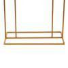 6.56 FT Balloon Wedding Arch Backdrop Stand 2 * 1 M Gold Metal Square Arch Frame Stand for Wedding Ceremony Birthday Party