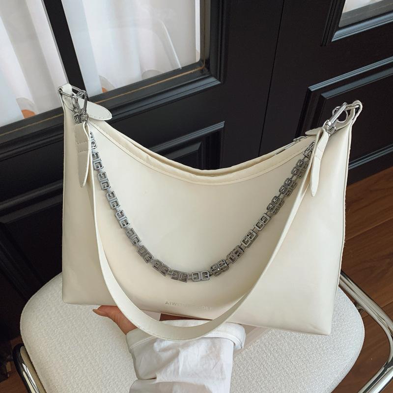 Large-capacity High-end Commuter Chain Shoulder Bag Women's 2025 Summer New Casual Versatile Messenger Tote Bag