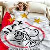 1PC AFC Ajax Custom Name Patterned Flannel Blanket Suitable For All Seasons for Home Decor Warmth and Comfort Gifts Holiday Present