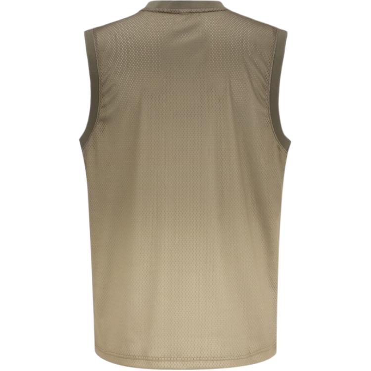 Reebok Hoop Vest U Series Fashion Gradient Retro Sports Casual Loose Round Neck Sleeveless Vest Unisex Tops Light-Khaki 23RMS427UGK0