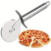 Stainless Steel Pizza Cutter Wheel Kitchen Dough Slicer Tool for Pizza Mooncake Waffle Cookies Ergonomic Non-Slip Handle, 1