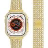 Correa+Funda de Diamantes Para Apple Watch Ultra 3 49mm 46mm 41mm 45mm 42mm 40mm 44mm Aleación de Zinc Pulsera Metálica para Mujer Para iWatch Series11 10 9 SE 8 7 6 5 4