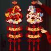 Flocking Chinese New Year Ornament Hanging Tassels Fu Character Decorative  Home Door Decoration