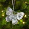 Xmas Tree Transparent Snowflake Hanging Ornaments Acrylic Pendant 2025 Christmas Decoration for Home Navidad Gifts New Year 2026