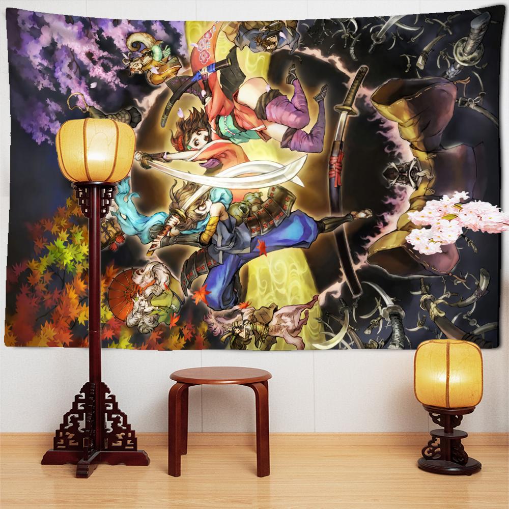 Chinese Ancient Calendar Card Tapestry Wall Hanging Retro Hippie Mysterious Aesthetic Oil Painting Room Decor Cloth