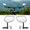 Handlebar Bike Mirror, Bicycles Cycling Rear View Mirrors, 360 Degree Adjustable Rotatable Handlebar Mounted Bike Mirror