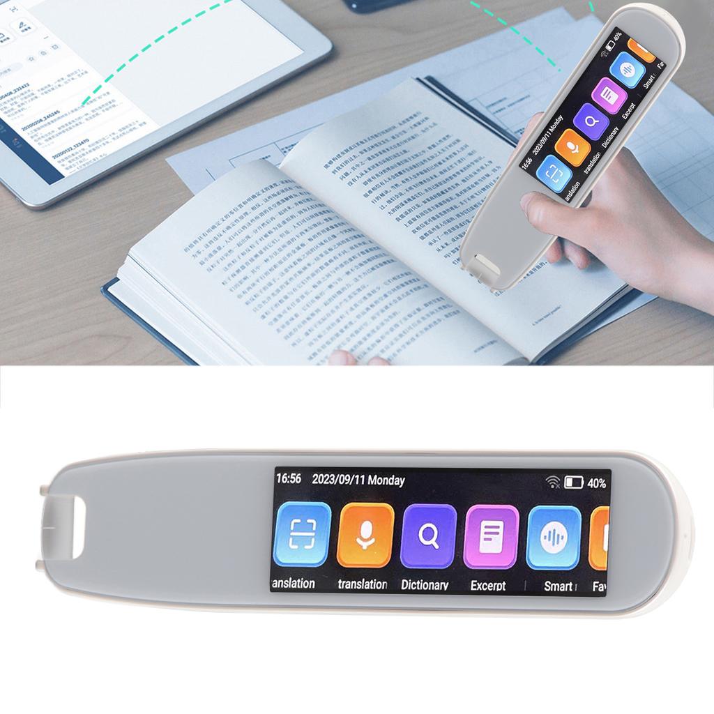 Scanning Translator Smart WiFi 2.99in Touchscreen 131 Online Voice Translation Offline Translation Dictionary Recording Scan Reader Pen