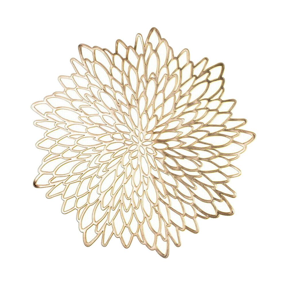 

Цветочная полая нескользящая подставка для столовых приборов золотой