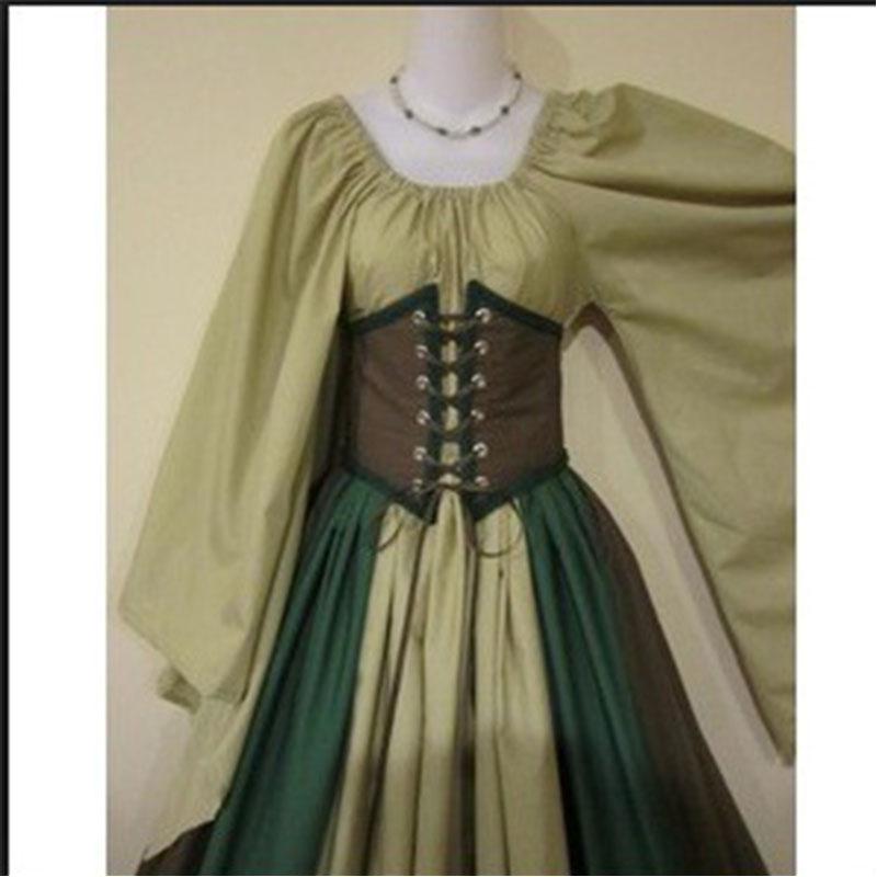 

Викторианское Средневековое Ренессансное Бальное Платье Костюм Платье Вечеринка Костюмы Косплей Tag M=US XS коричневый