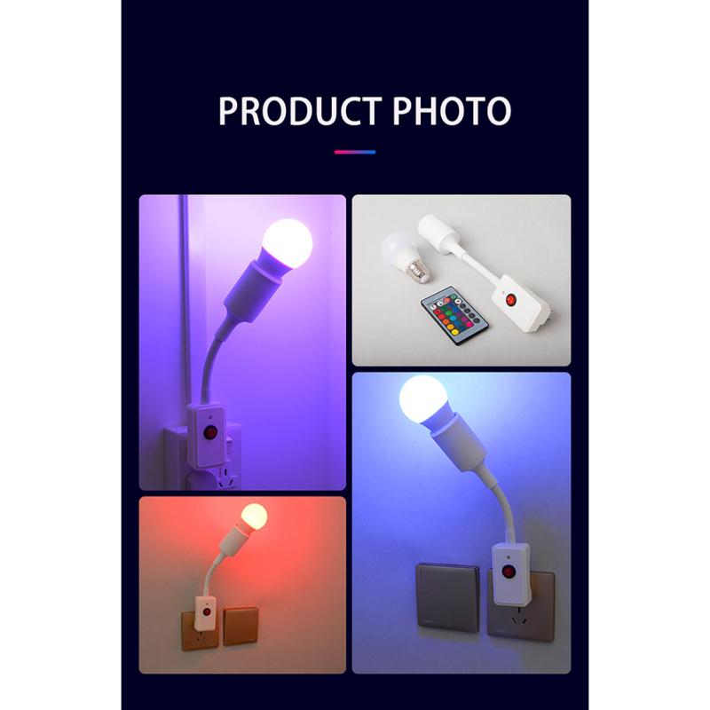 Nový! Ac85-265v Led Rgb žárovka 4 režimy Změna barvy Dálkové ovládání Žárovka bodového světla s pamětí pro