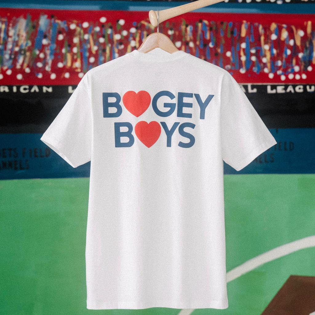 New Printed Tees The Bogey Boys T-Shirt Fashion Short-sleeved High Street Casual Loose Streetwear Men's and Women's Trend Tops