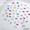 Colorful Rhinestones Nail Art Charms Irregular Nail Art Decorations Pack of 50