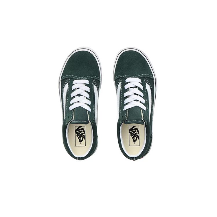 Vans Old Skool Low Top Kids Skate Shoes Dark Green Kids Sneaker VN0A4BUUV3N