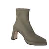 Stivali con Tacco Alto da Donna Stivaletti Punta Quadrata Scarpe Invernali Nuovi Goth Zip Chelsea Boots Décolleté Calzature da Passeggio Gladiator Motorcycle Botas