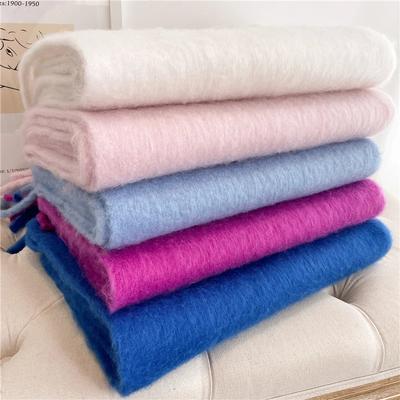 Sciarpa Invernale da Donna Cashmere Calda Tinta Unita Pashmina Coperta Avvolgente Femminile Spessa Morbida Bufanda Scialle con Nappe Grandi Poncho Lungo Echarpe