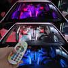 2pcs T10 LED RGB Interior 12V 5050 SMD Decorative Trunk Lamp Remote Control Multicolor Car Panel Dashboard Dome Reading Lighting
