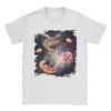 Space Capybara Riding Donut Galaxy Capybaras TShirt Summer  Cotton T Shirts For Unisex Fashion Tshirt Short Sleeves Y2K Funny Tops