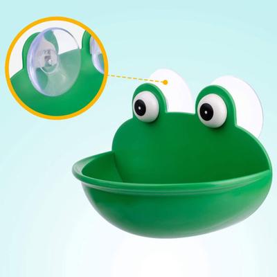 Hüllőetető tapadókoronggal, kisállat tájképépítés műanyag béka teknős kétéltű pihenő élő tartály kisállat kellékek