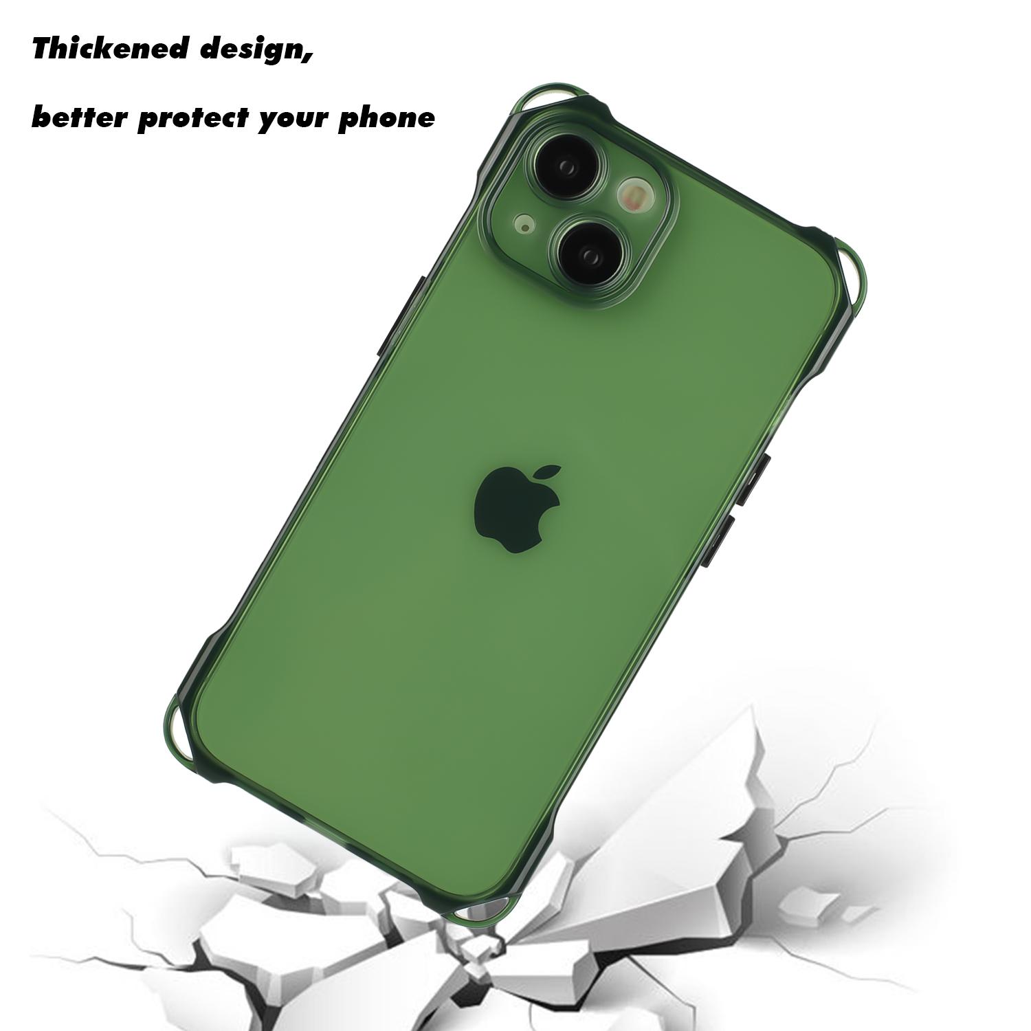 

For iPhone 13 Case Reinforced Corners TPU Phone Cover Army Green