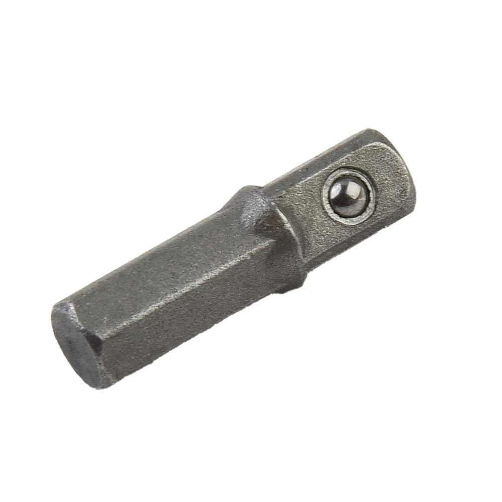 1/4 Square Drive To 1/4 Hex Shank Socket+1/4 Drill Socket Adapter For Driver Or Drill Square Driver Tool Part