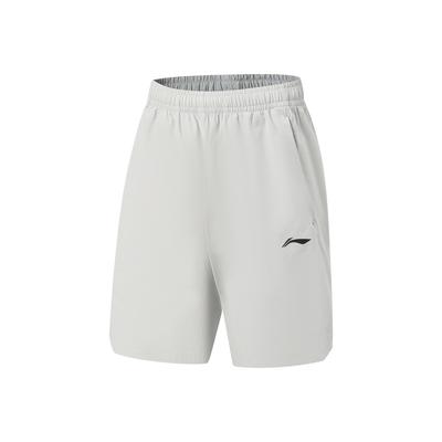 Li Ning Fitness Serie Texturierte Unifarbene Schnürung Hautfreundliche Sportshorts Herrenshorts AKSW289-2