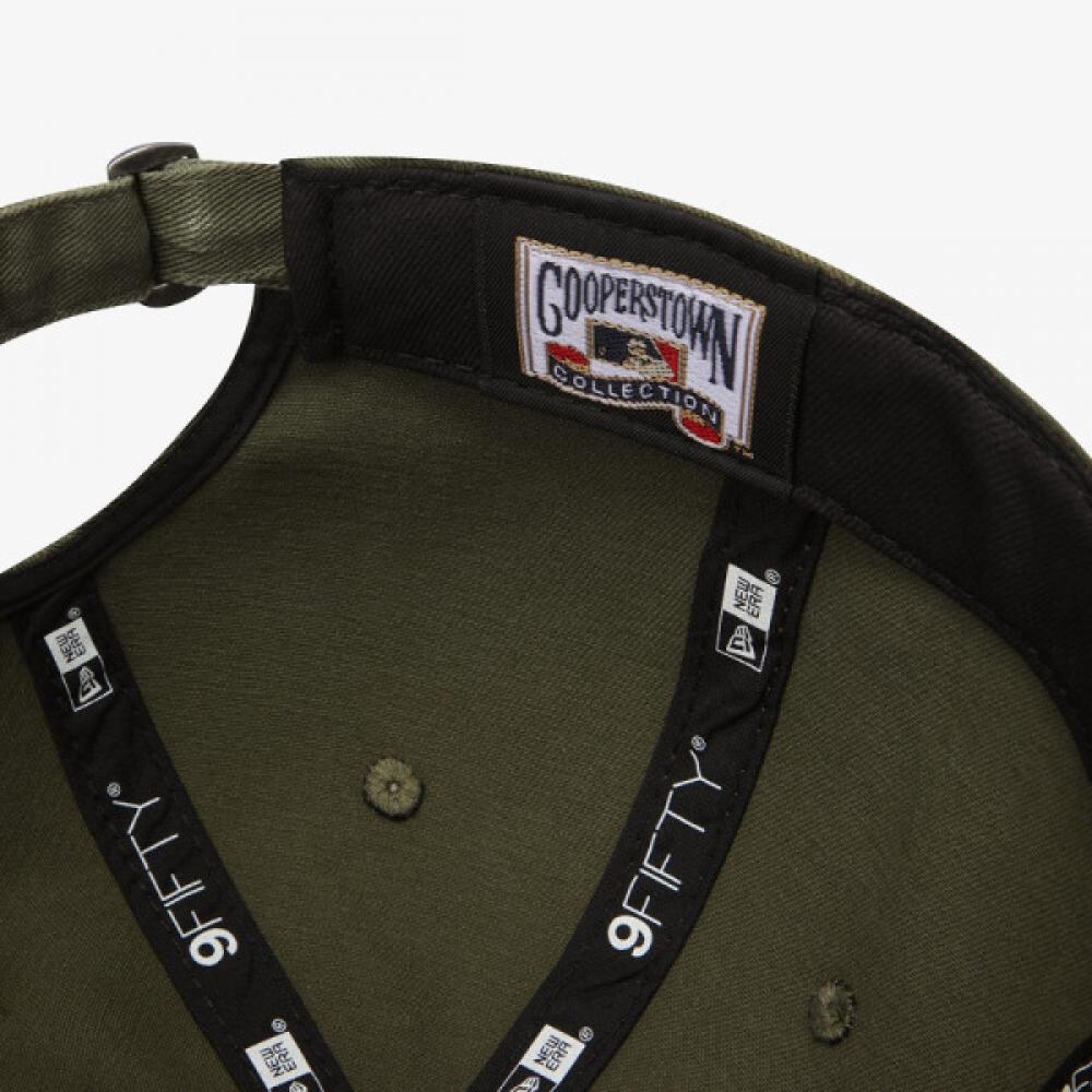 New Era New York Yankees Waschbar Retro Krone Strapback Oliv Ml