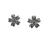 5pcs High Quality Buttons Shiny Zircon Flower-shaped Brass Shank Buttons Woman's Clothing Decorative Buttons