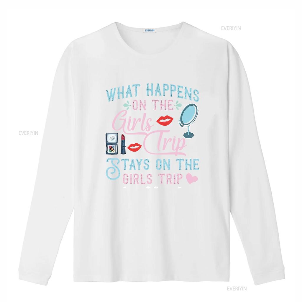 What Happens On The Girls Trip Stays Funny Vacation T Shirt Vintage Washed Unisex Slightly Comfortable Versatile Casual