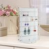 Practical Bead Display Holder Acrylic Jewelry Display Stand Double Sided Rotating Bead Rack for Retail and Exhibition
