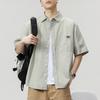 Japanische Retro-Arbeitskleidung Kurzarmhemd Herren Weit Lässig Amerikanisches Sommer Halbarmhemd