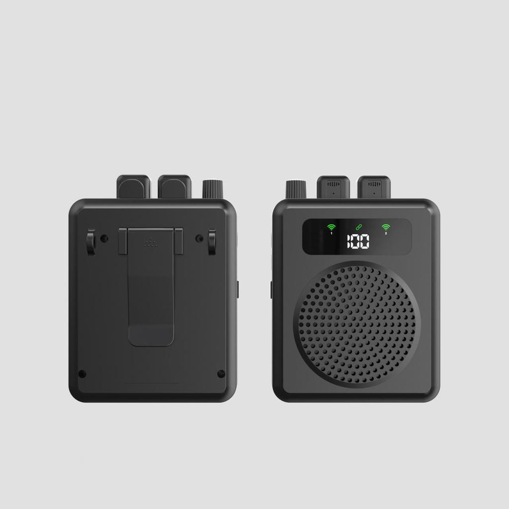 Kabelloses Outdoor-Megafon mit Ansteckmikrofon für Lehrer