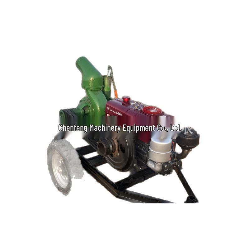 Diesel-Powered Large Flow Self-Priming Water Pump for Farmland Irrigation and Flood Management