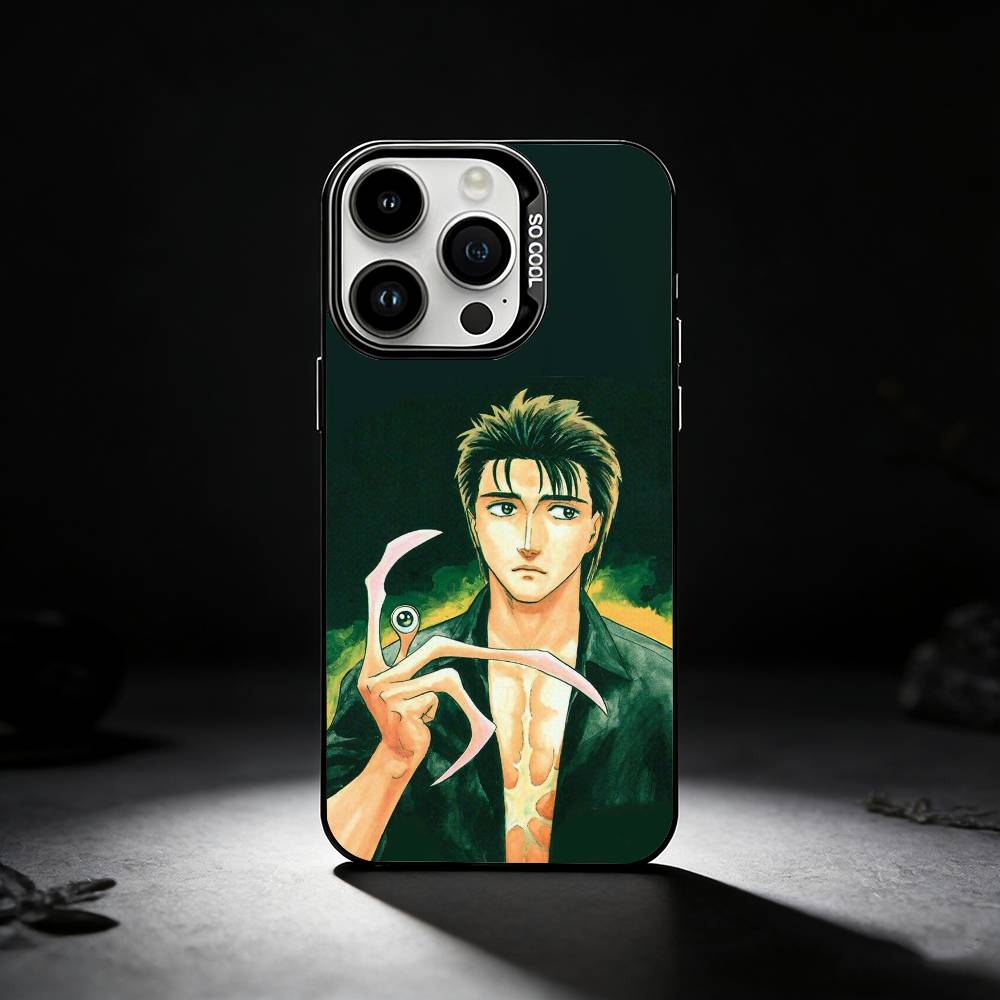 Anime P-Parasyte Phone Case For iPhone 17,16,15,14,13,12,11 Plus,Pro Max,XS,Colored silver phone case iPhone16
