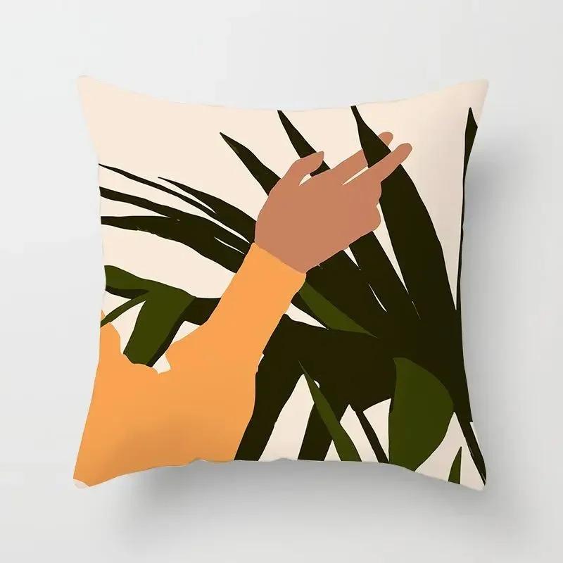 Simple Abstract Line Drawing Decorative Pillowcase Living Room Office Ornaments Home Pillowcase