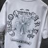 8931 CHROME HEARTS 2026 Summer New High Quality Cotton Round Neck Loose Large Size Men's and Women's T-shirt Couple T-shirt