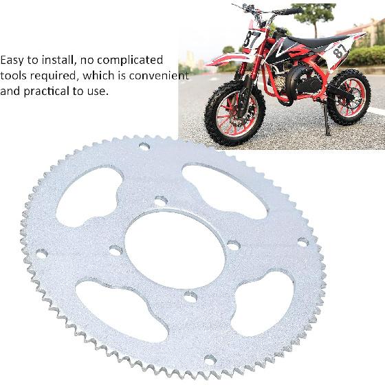 VGEBY Chain Sprocket, 54mm 80 Teeth 25H Rear Chain Sprocket for 47cc 49cc Dirt ATV Quad Minimoto Motorcycle Mx650 Rear Sprocket 25H Sprocket