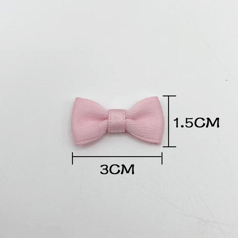 Available In 8 Colors: 3cm Cotton Ribbon Bowknot for Hair Accessories, Shoes, Hats, Decorations, and Pet Toys.