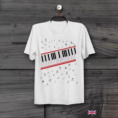 Kurzarm Baumwolle Herren Kleidung Klavier Beat It Michael Jackson MTV Video Retro T-Shirt Große Größen Unisex Bestseller Oberteile T-Shirts