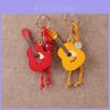 Creative Pu Guitar Keychain Bag Charm Handmade Pendant For Fashionistas