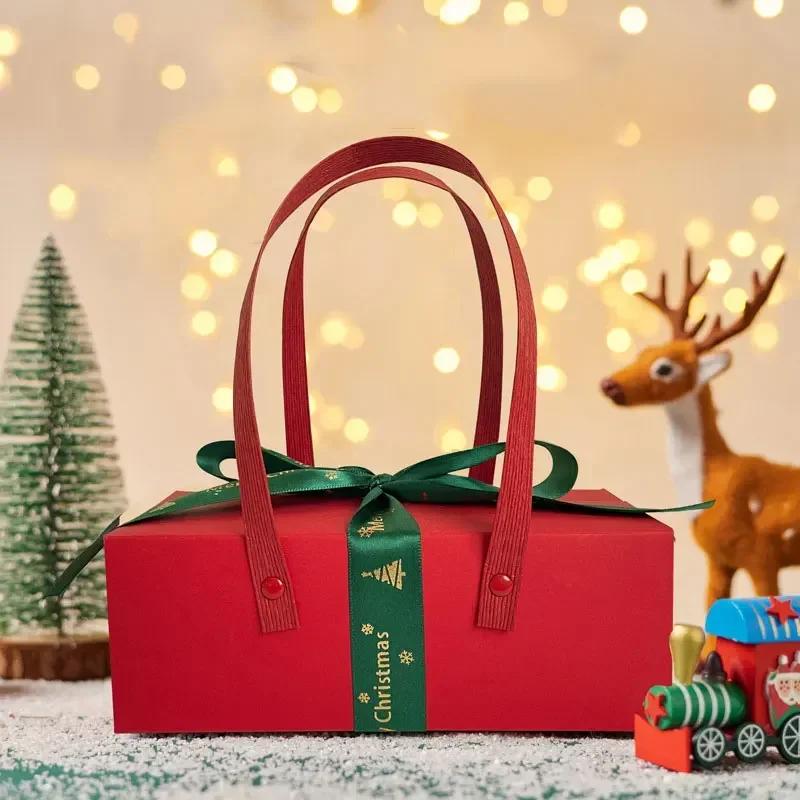 New Christmas New Gift Box Portable Christmas Eve Holiday Gift Paper Box Holiday Companion Christmas Apple Packaging Box