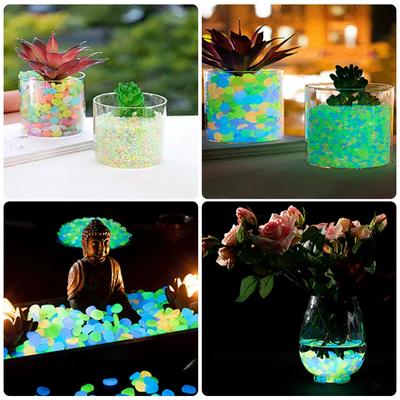 100Pcs Glow In The Dark Rocks Multifunction Glow In The Dark Pebbles Glowing Stones Rocks Pebbles for Outdoor Landscaping