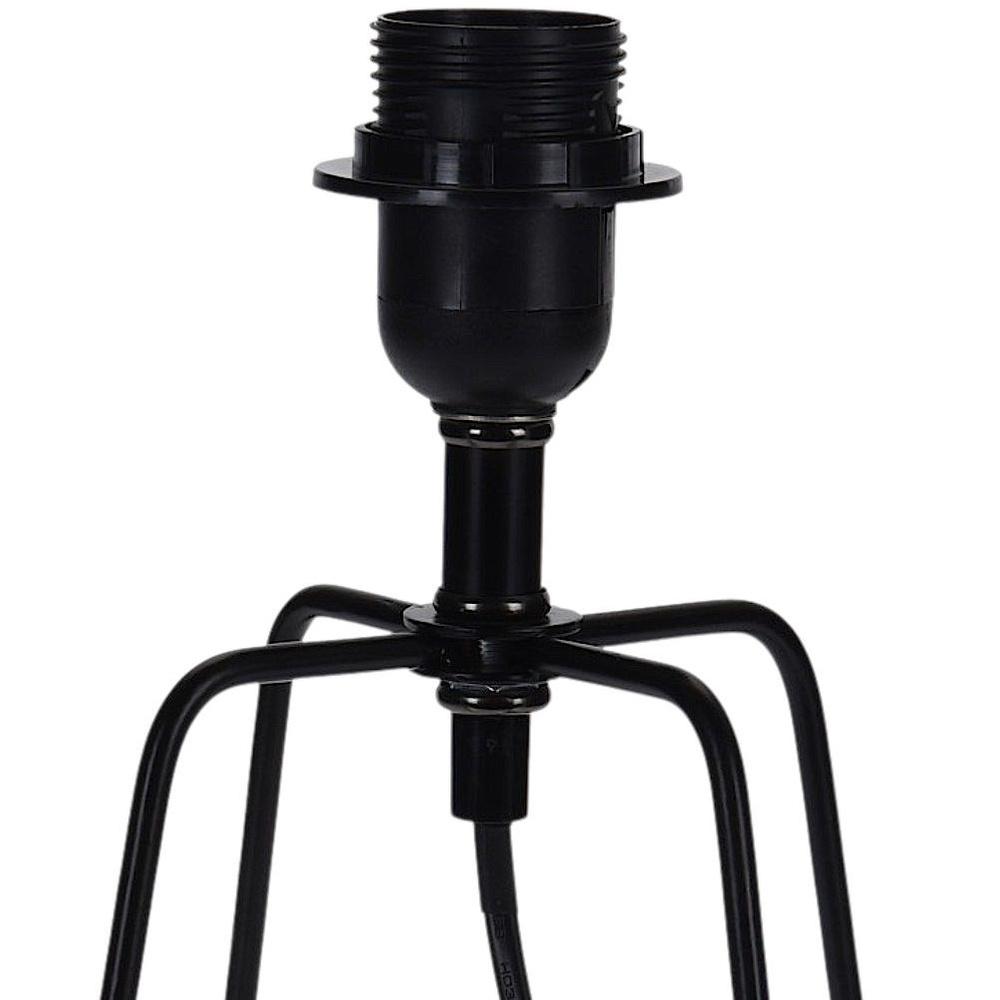 Black metal table lamp 21 cm